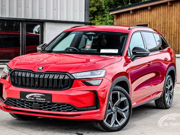Skoda Kodiaq SUV, Petrol Plug-in Hybrid, 2025, Red
