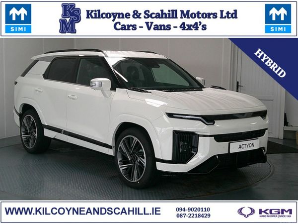 KGM Actyon SUV, Petrol Hybrid, 2026, Silver