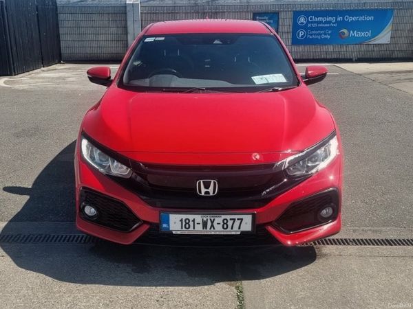 Honda Civic Hatchback, Petrol, 2018, Red