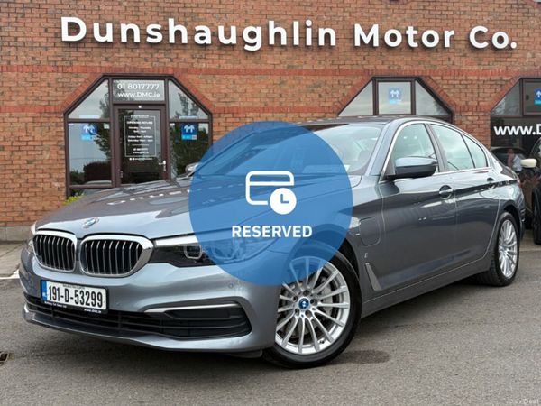 BMW 5-Series Saloon, Petrol Plug-in Hybrid, 2019, Blue