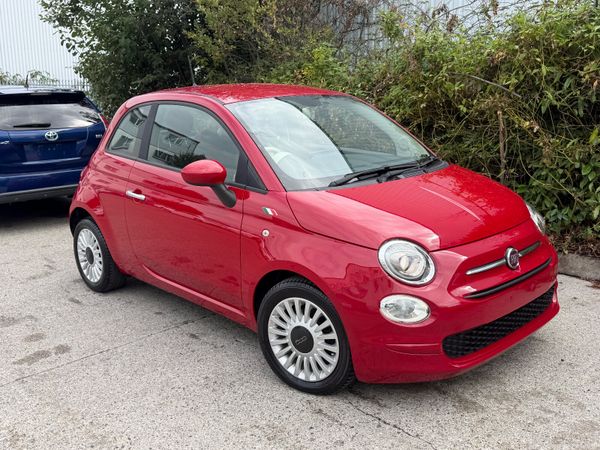Fiat 500 Hatchback, Petrol, 2017, Red