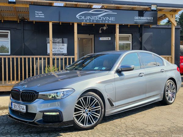 BMW 5-Series Saloon, Petrol Plug-in Hybrid, 2018, Blue