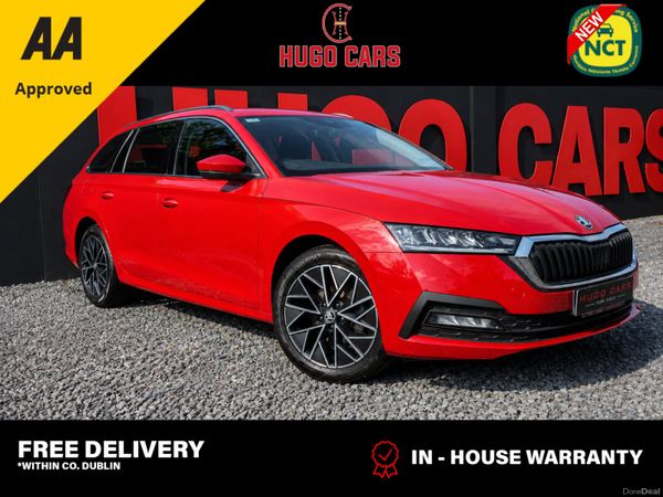Skoda Octavia Estate, Petrol, 2021, Red