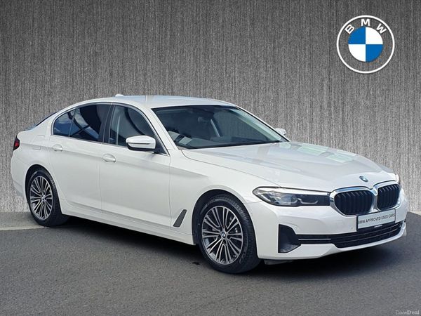 BMW 5-Series Saloon, Petrol Plug-in Hybrid, 2021, White