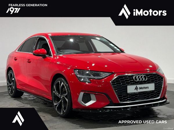 Audi A3 Saloon, Petrol, 2021, Red