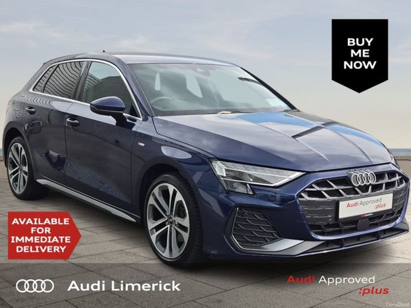 Audi A3 Hatchback, Petrol Plug-in Hybrid, 2025, Blue
