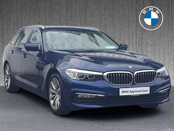 BMW 5-Series Estate, Diesel, 2018, Blue