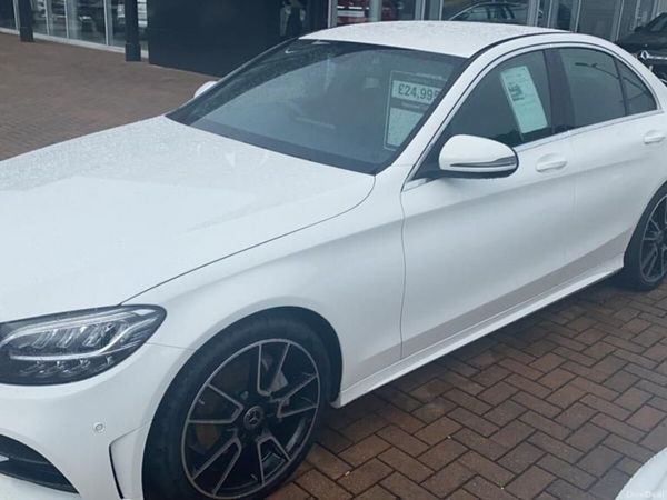 Mercedes-Benz C-Class Saloon, Petrol, 2019, White