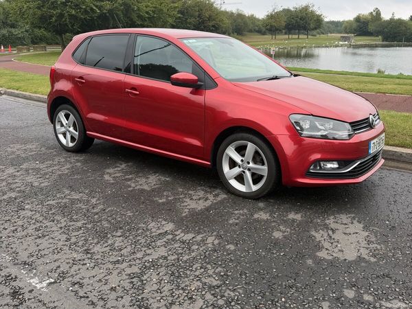 Volkswagen Polo Hatchback, Petrol, 2017, Red