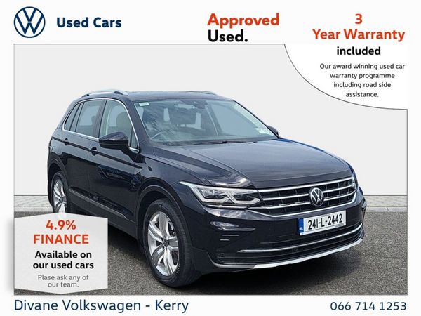 Volkswagen Tiguan SUV, Petrol Plug-in Hybrid, 2024, Black