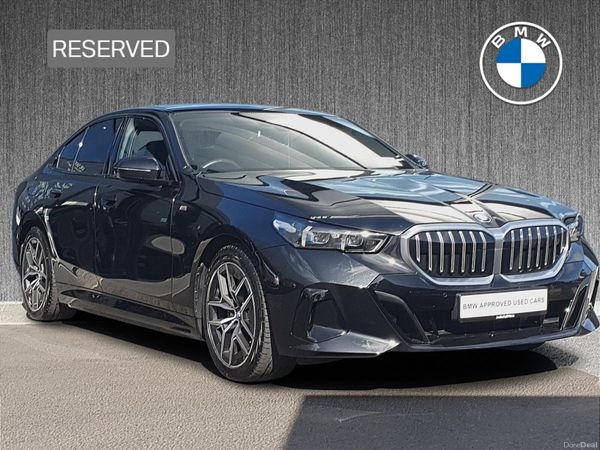BMW 5-Series Saloon, Petrol Plug-in Hybrid, 2024, Black
