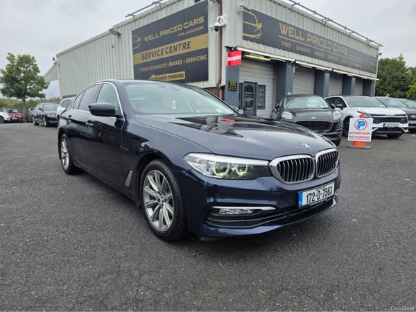 BMW 5-Series Saloon, Diesel, 2017, Blue