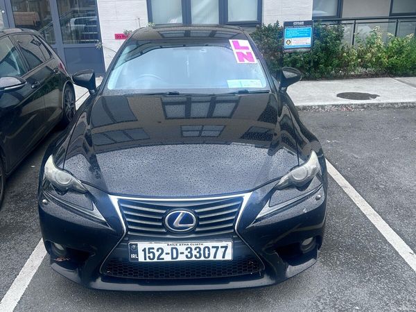 Lexus IS Saloon, Petrol Hybrid, 2015, Black