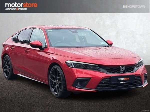 Honda Civic Hatchback, Petrol Hybrid, 2024, Red