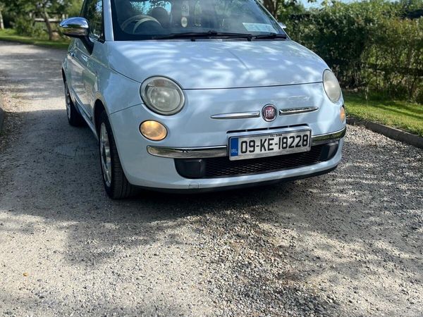 Fiat 500 Hatchback, Petrol, 2009, Blue