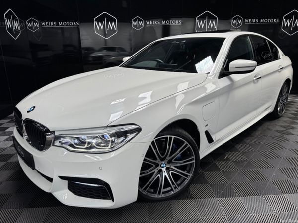 BMW 5-Series Saloon, Petrol Plug-in Hybrid, 2018, White