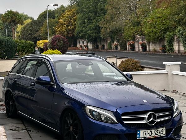 Mercedes-Benz C-Class Estate, Petrol Plug-in Hybrid, 2017, Blue