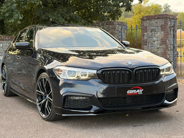 BMW 5-Series Saloon, Petrol Plug-in Hybrid, 2018, Black