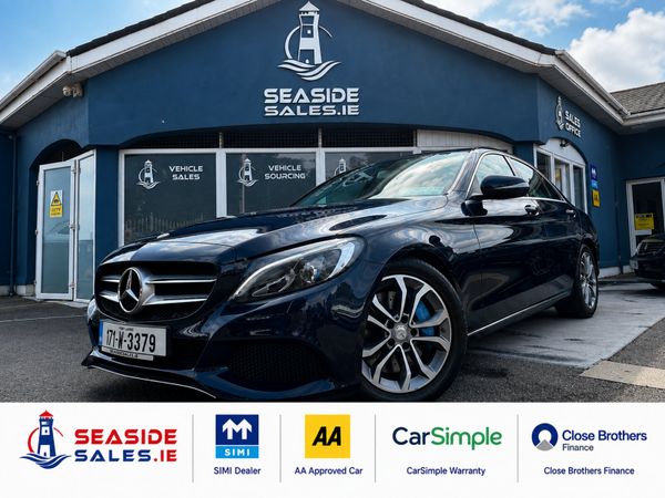 Mercedes-Benz C-Class Saloon, Petrol Plug-in Hybrid, 2017, Blue