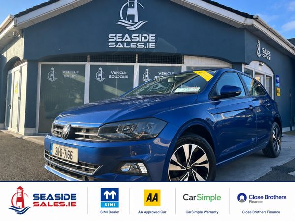 Volkswagen Polo Hatchback, Petrol, 2021, Blue