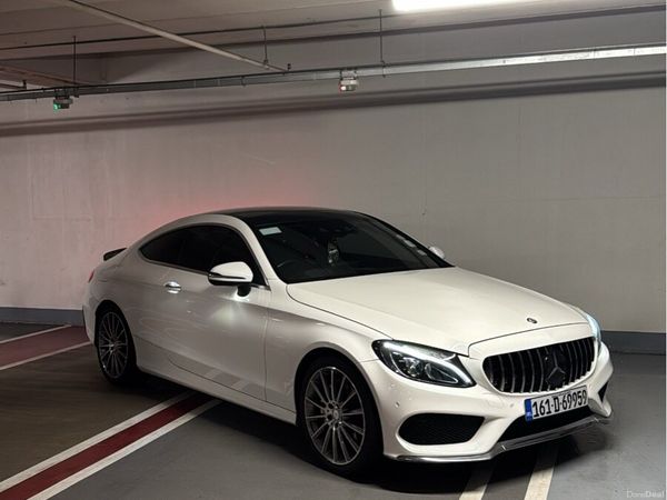 Mercedes-Benz C-Class Coupe, Petrol, 2016, White