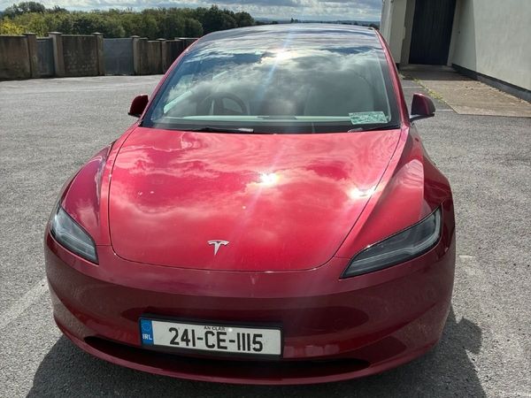 Tesla Model 3 Saloon, Electric, 2024, Red