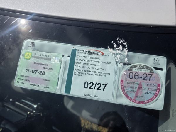 Toyota Corolla Saloon, Petrol Hybrid, 2017, White