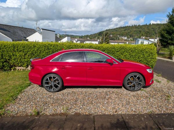 Audi A3 Saloon, Petrol, 2018, Red