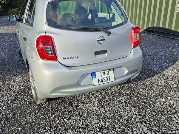 Nissan March Hatchback, Petrol, 2017, Silver