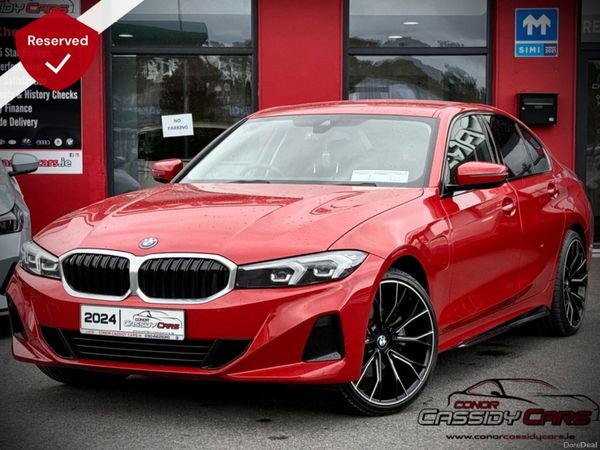 BMW 3-Series Saloon, Petrol Hybrid, 2024, Red