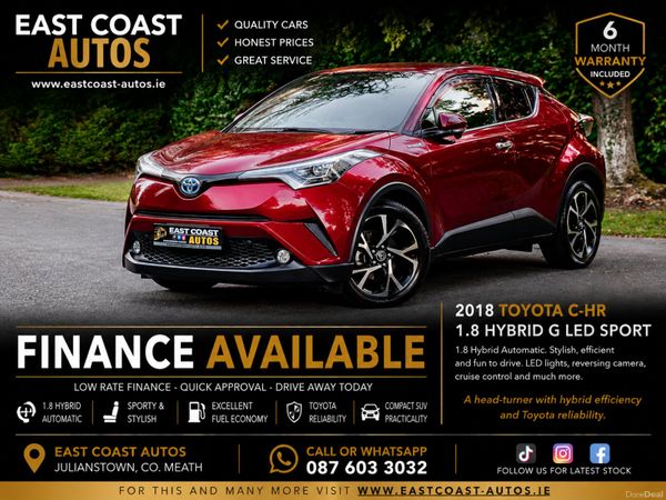 Toyota C-HR Hatchback, Petrol Hybrid, 2018, White