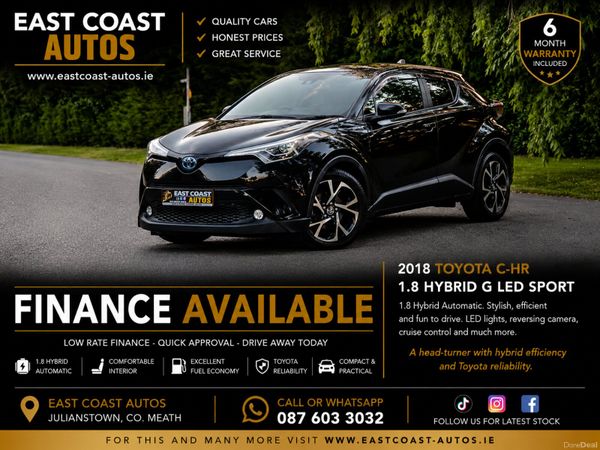 Toyota C-HR Hatchback, Petrol Hybrid, 2018, White