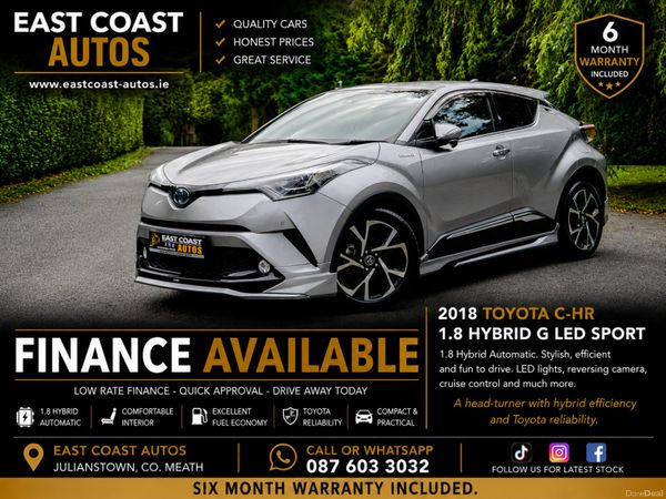 Toyota C-HR SUV, Petrol Hybrid, 2018, Grey