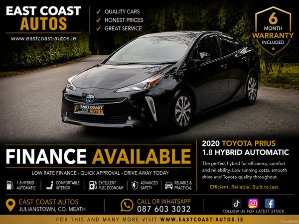 Toyota Prius Saloon, Petrol Hybrid, 2020, Black