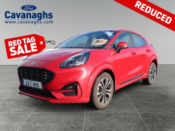 Ford Puma MPV, Petrol Hybrid, 2023, Red