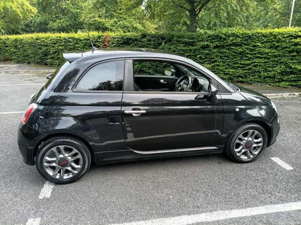 Fiat 500 Hatchback, Petrol, 2014, Black