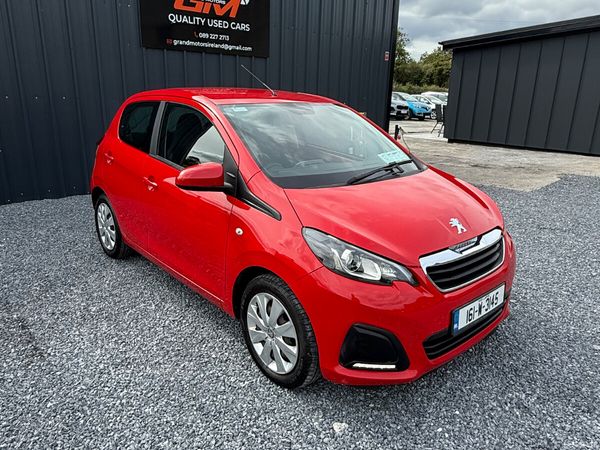 Peugeot 108 Hatchback, Petrol, 2016, Red