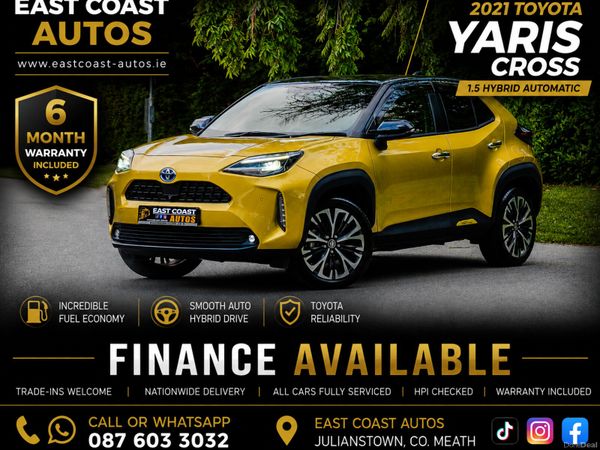 Toyota Yaris Cross Hatchback, Petrol Hybrid, 2021, Yellow