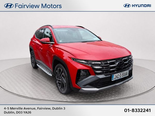 Hyundai Tucson SUV, Petrol Hybrid, 2024, Red