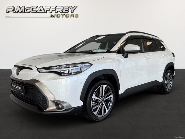 Toyota Corolla Cross SUV, Petrol Hybrid, 2024, White