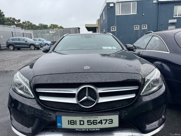 Mercedes-Benz C-Class Estate, Petrol Plug-in Hybrid, 2018, Black
