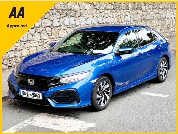 Honda Civic Hatchback, Petrol, 2018, Blue