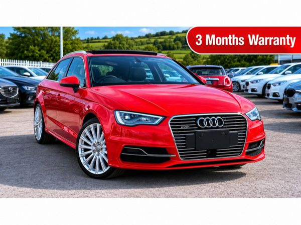 Audi A3 Hatchback, Petrol Plug-in Hybrid, 2016, Red
