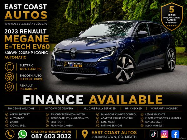 Renault Megane E-Tech Hatchback, Electric, 2023, Blue