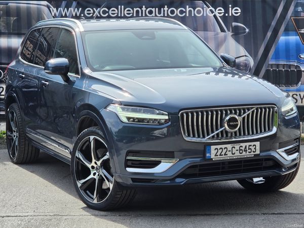 Volvo XC90 SUV, Petrol Plug-in Hybrid, 2022, Blue