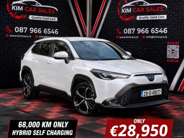 Toyota Corolla Cross SUV, Petrol Hybrid, 2023, White