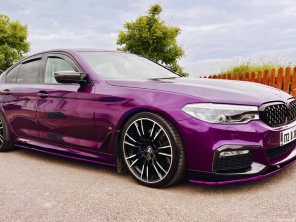 BMW 5-Series Saloon, Petrol Plug-in Hybrid, 2017, Purple