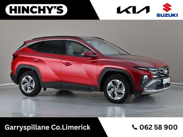 Hyundai Tucson SUV, Petrol Hybrid, 2024, Red