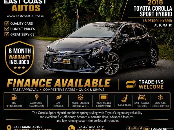 Toyota Corolla Hatchback, Petrol Hybrid, 2018, Blue
