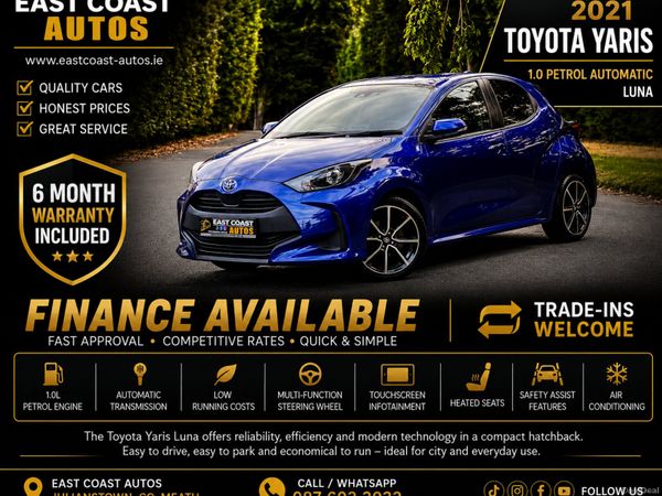 Toyota Yaris Hatchback, Petrol, 2021, Blue